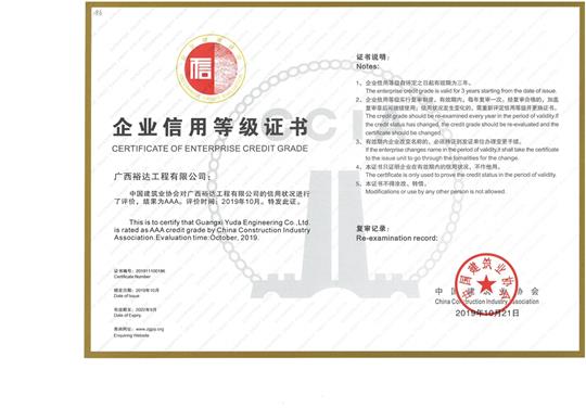 米兰网页版-米兰MiLan(中国)信用等级证书